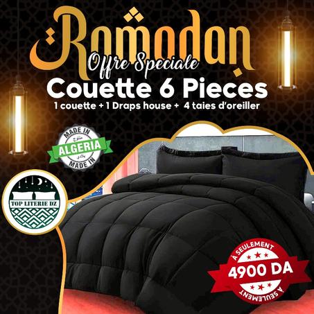 Couette 6 pièces Noir