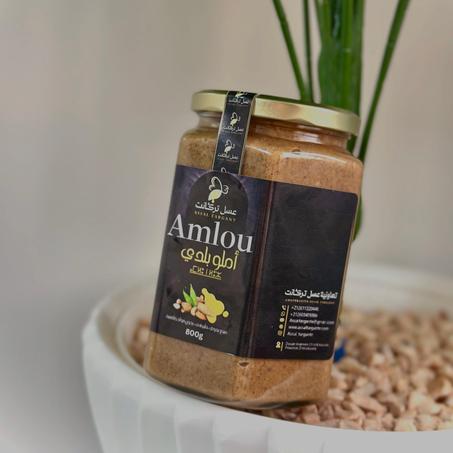 أملو اللوز بالعسل الحر وزيت الأركان