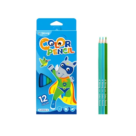 Yalong crayons de couleur Triangle 12/18/24 couleurs YL221006