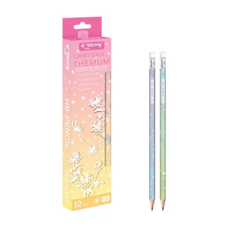 Yalong ensemble crayons Standard HB avec gomme Lapices YL221322