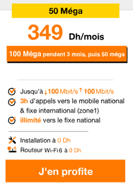 La Fibre d'Orange 50 Méga