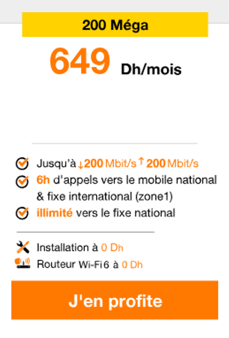 La Fibre d'Orange 200 Méga