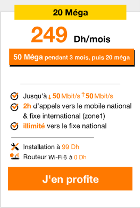 La Fibre d'Orange 20 Méga