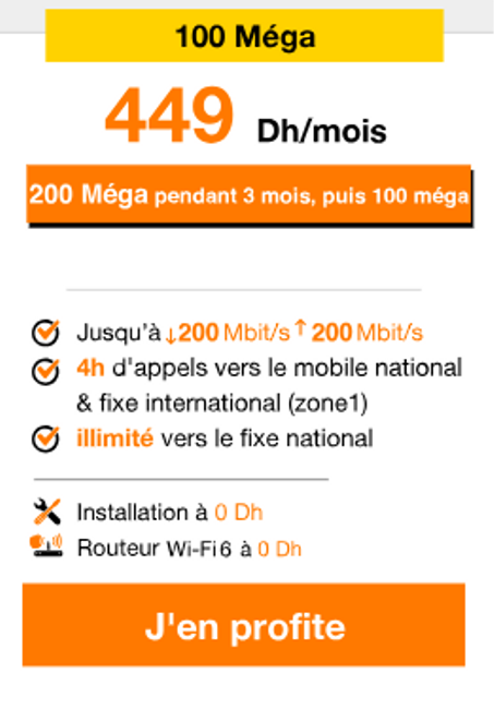 La Fibre d'Orange 100 Méga