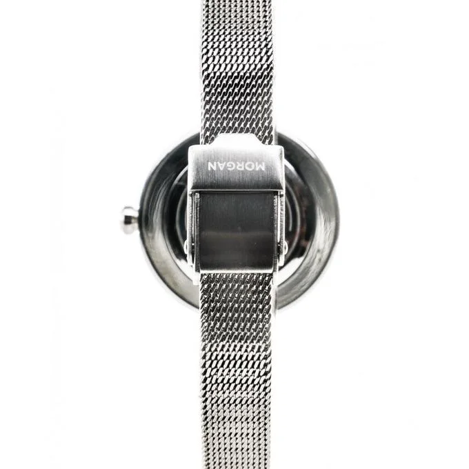 Morgan Montre Femme – Argente strassé -mailles milanaises -MG008S/FM