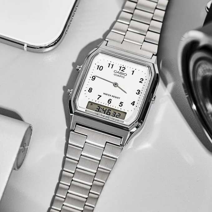 Casio – Design classique pour Homme· Double montre – AQ-230A-7B