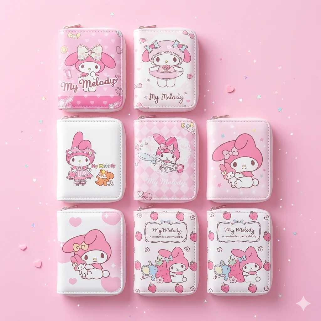 💖 محفظة My Melody اللطيفة – الأناقة والترفيه في جيبك