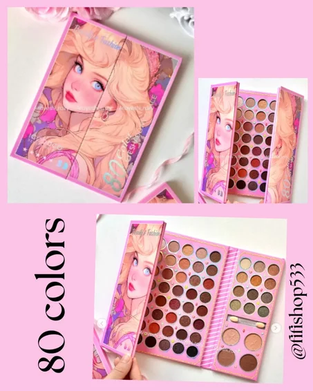 80 color eyeshadowy & face