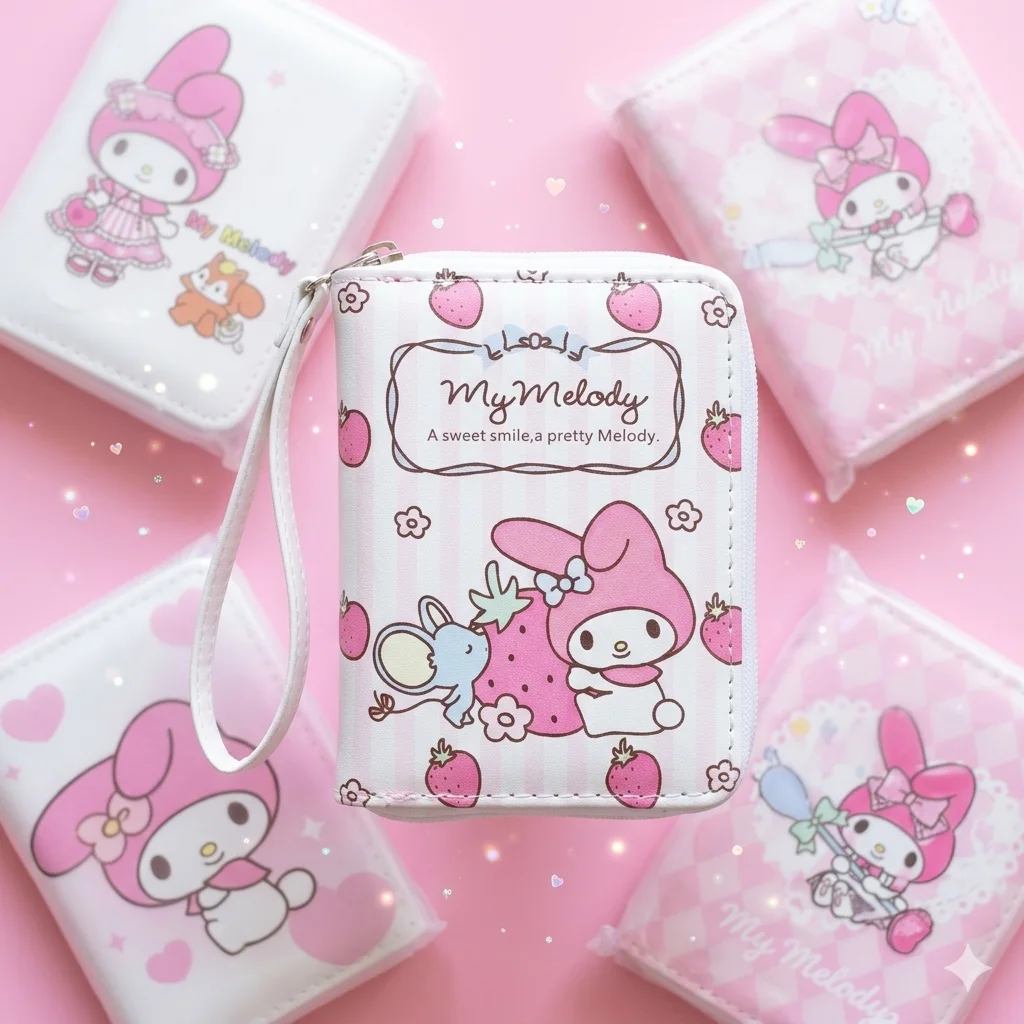 💖 محفظة My Melody اللطيفة – الأناقة والترفيه في جيبك
