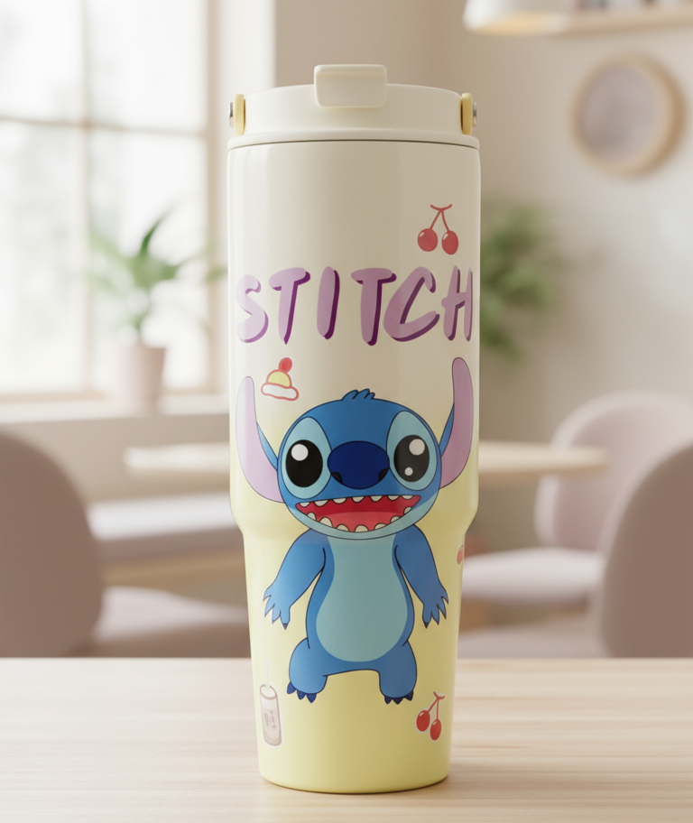 كوب حراري مقاوم للصدأ بتصميم كارتون اللطيف - 900ml