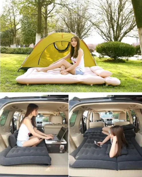 مرتبة هوائية للمقعد الخلفي للسيارة