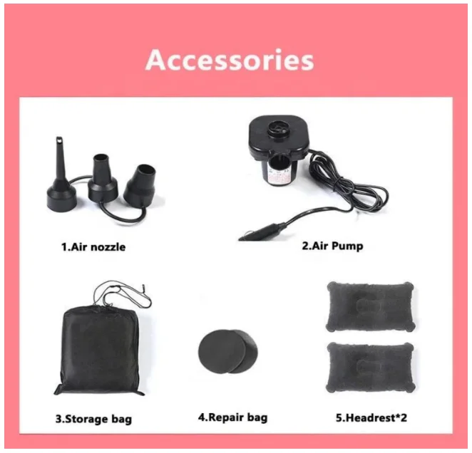 مرتبة هوائية للمقعد الخلفي للسيارة