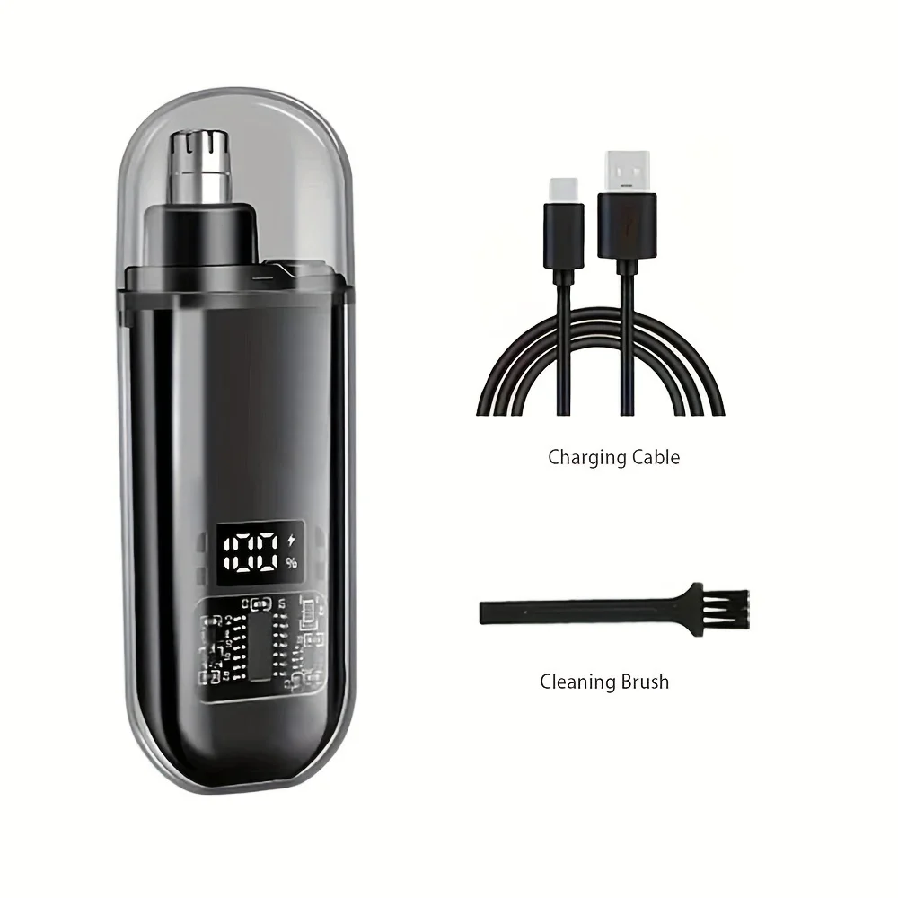 Tondeuse de Nez et Oreilles Électrique Portable – Mini Design Compact & Rechargeable USB