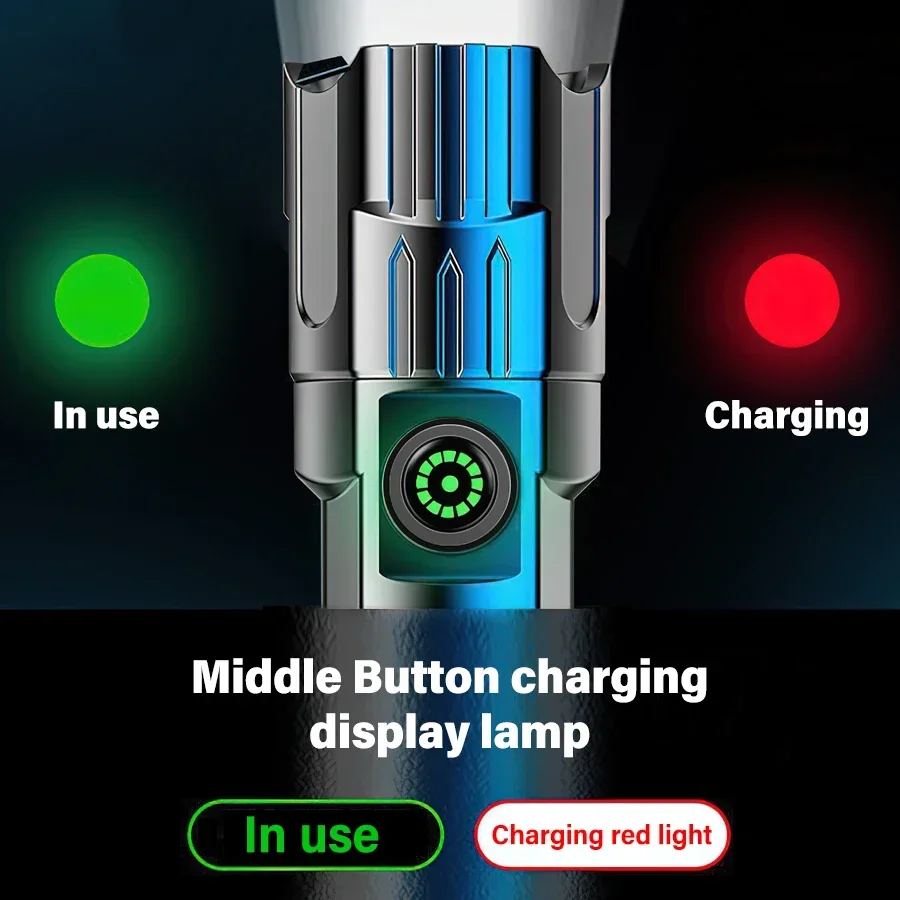 Lampe LED haute puissance, lampe torche avec lumière d