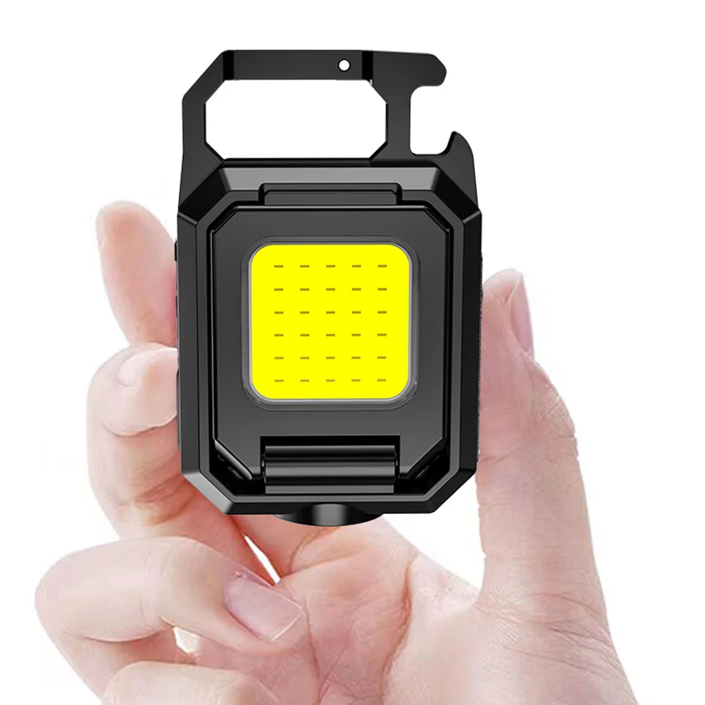 Lampe de poche magnétique multifonctionnelle USB, petite lampe de poche Super brillante en métal