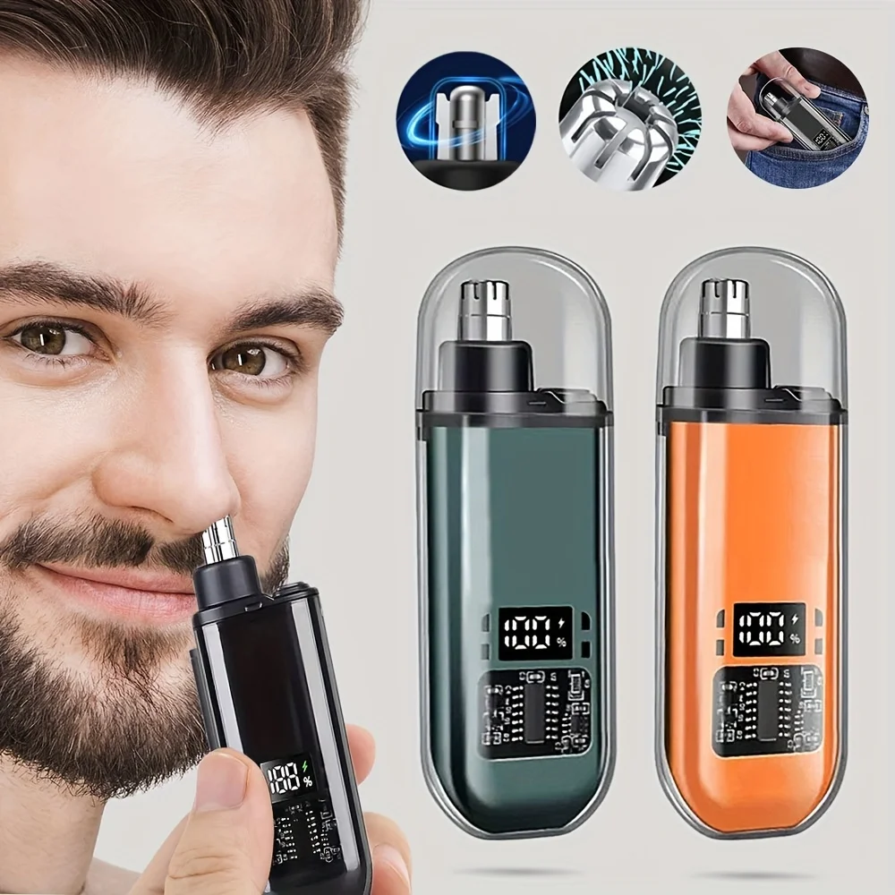 Tondeuse de Nez et Oreilles Électrique Portable – Mini Design Compact & Rechargeable USB