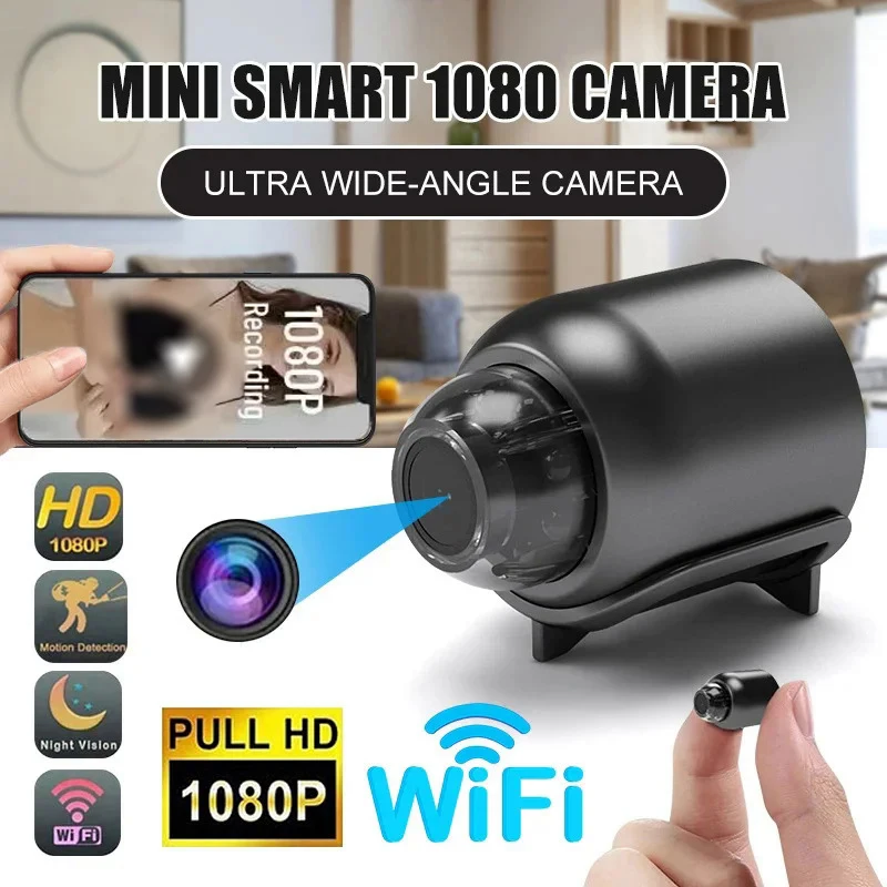 Mini Caméra X5 WiFi 1080P – détecteur de son, contrôle par application, Sécurité Intelligente pour Maison & Bureau