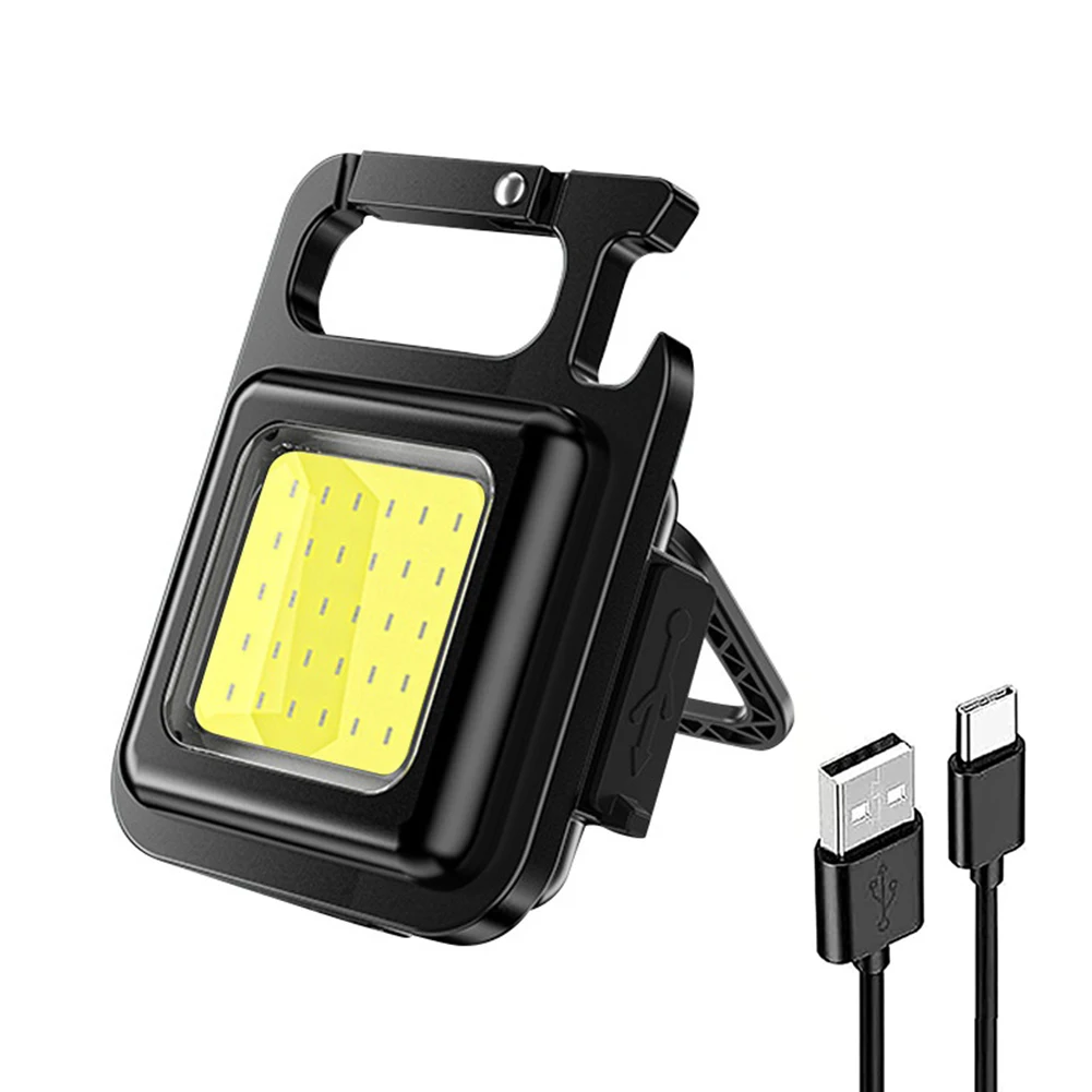 Lampe de poche magnétique multifonctionnelle USB, petite lampe de poche Super brillante en métal