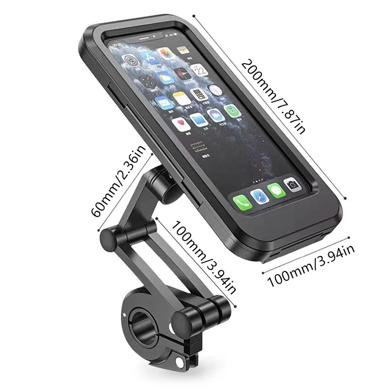 Support de téléphone portable pour moto et vélo, étanche, magnétique universel, pour moto pivotant et réglable