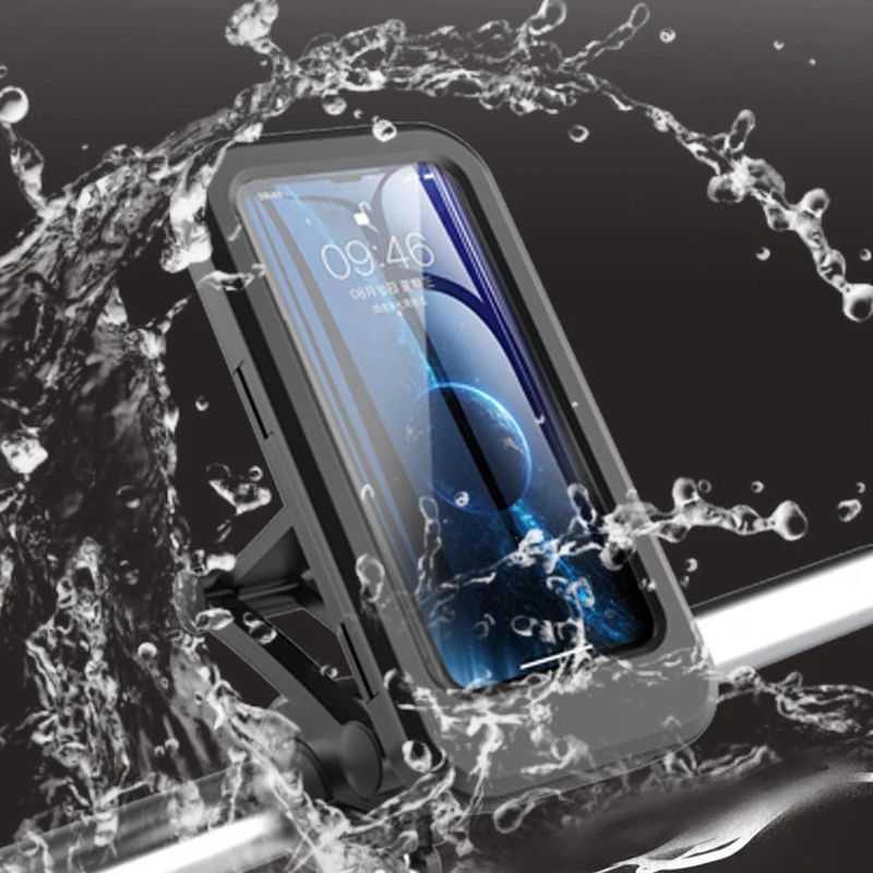 Support de téléphone portable pour moto et vélo, étanche, magnétique universel, pour moto pivotant et réglable