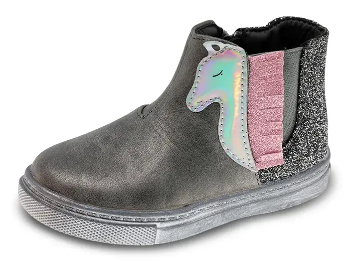 Bottes Bébé Beppi – Métallisées Chumbo, Confort & Sécurité