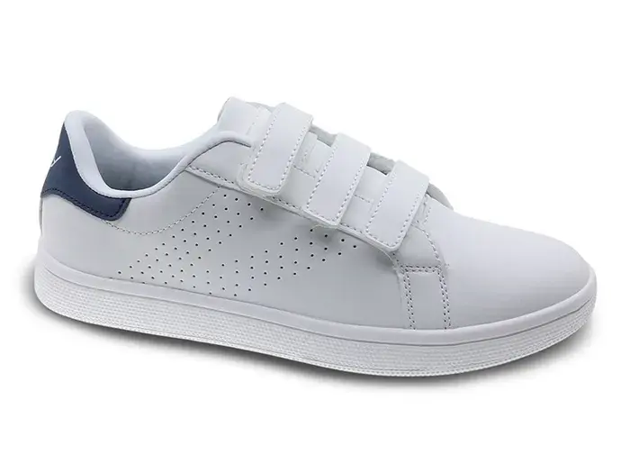 Chaussure Casual Teenager Velcro Refresh – Blanc/Marine (Réf. 2212120)