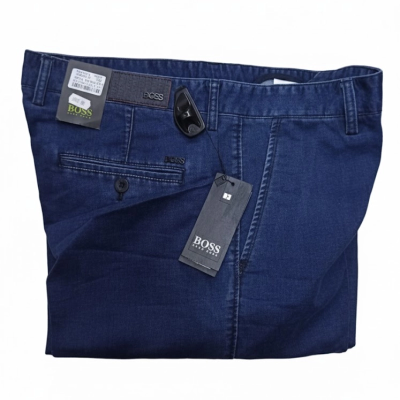 Pantalon homme BOSS bleu marine – Élégance classique et confort premium