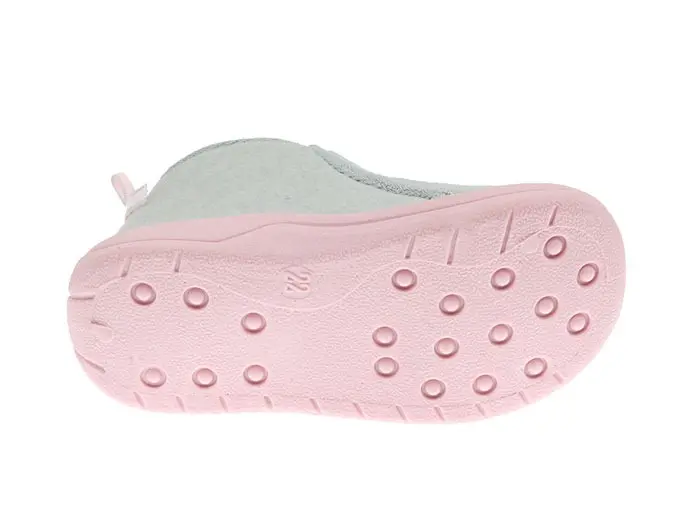 Pantoufles Bébé Beppi – Gris Douceur & Semelle Antidérapante