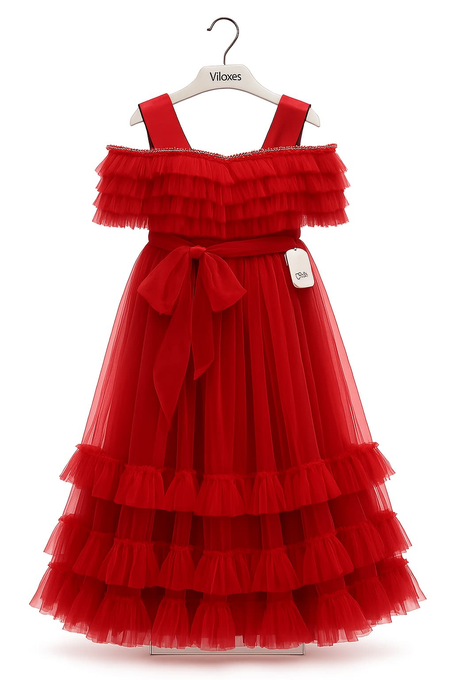 Robe de princesse rouge