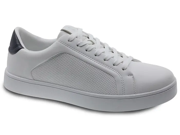 Chaussure Casual Homme en Cuir Synthétique – Blanc Pur (Réf. 2212820)