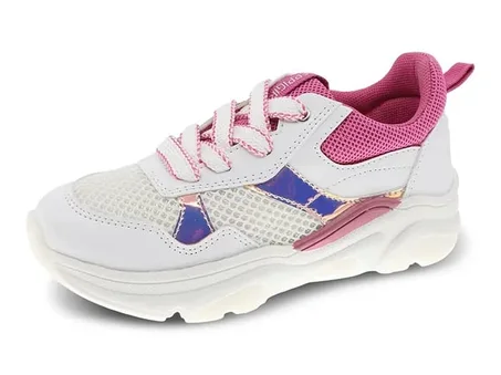 Baskets Chunky Fille Beppi Blanches & Roses