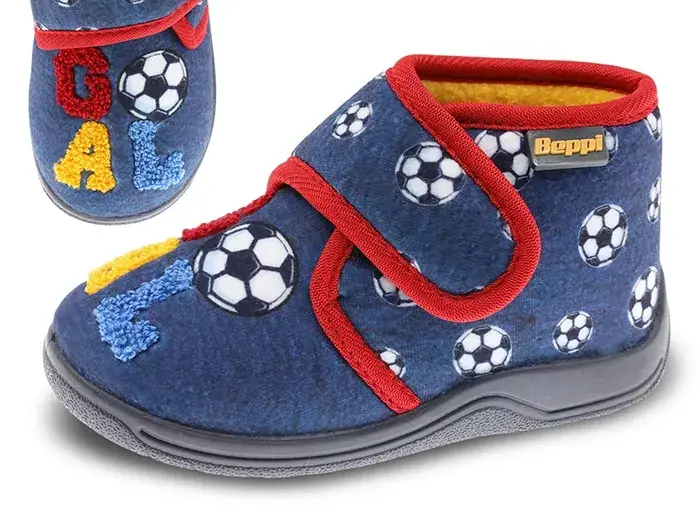 Pantoufles enfant Beppi 2186541 – Chaussons maison confortables & antidérapants