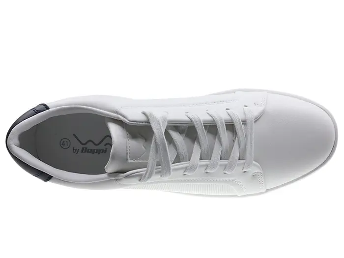 Chaussure Casual Homme en Cuir Synthétique – Blanc Pur (Réf. 2212820)