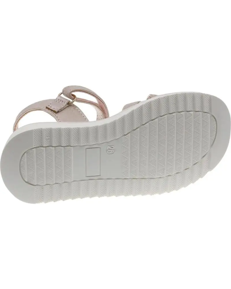 Sandales fille Beppi – Réf. 2203890 – Rose métallisé avec fermeture scratch