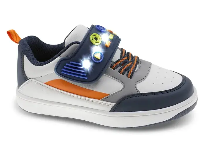 Baskets Lumineuses Beppi "Game Zone" pour Garçons - Marine et Orange