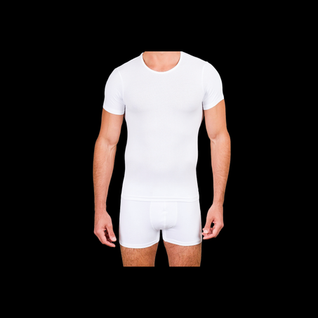 T-shirt Homme – Col Rond, Demi-Manches, 100% Coton