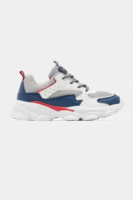 Chaussures Sportives BEPPI pour Jeunes - Gris & Bleu Marine