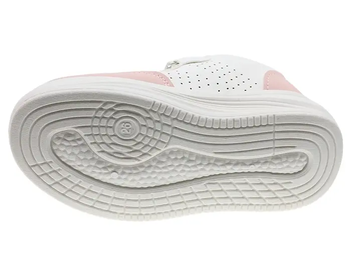 Chaussures Enfant Casual Beppi Blanc/Rose – Confortables et Légères avec Fermeture Velcro