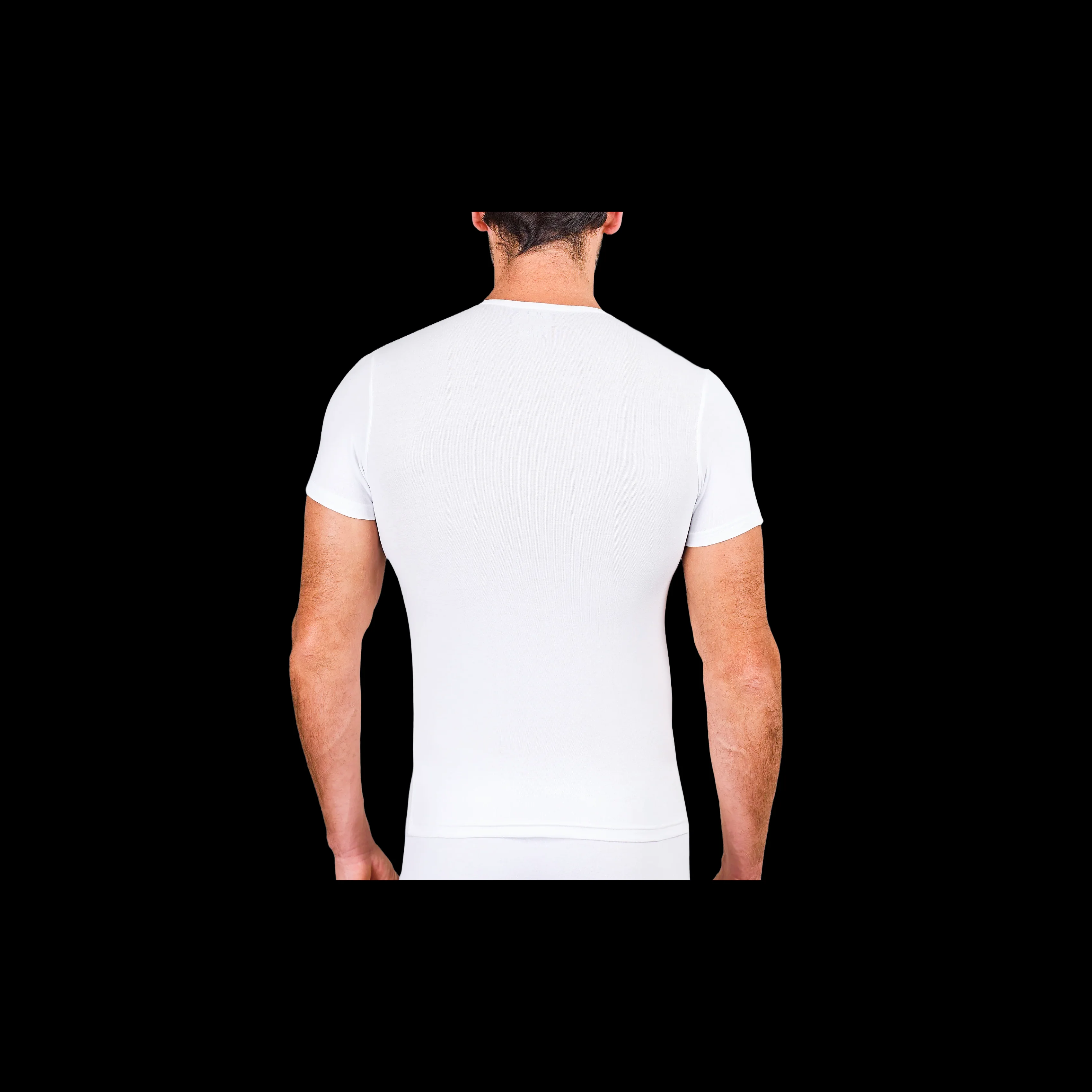 T-shirt Homme – Col Rond, Demi-Manches, 100% Coton