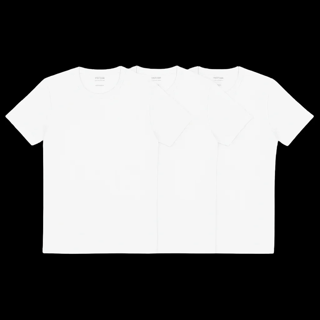 T-shirt Homme – Col Rond, Demi-Manches, 100% Coton