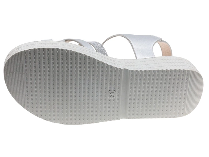 Sandales fille Beppi 2211481 – Argentées, confort et style été 2025 🇵🇹