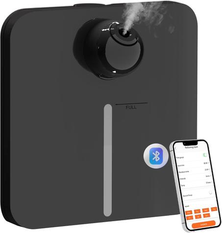 Difusor de aceite esencial para el hogar, difusor inteligente de aroma Bluetooth, difusor de aromaterapia sin agua, difusor de 1500 pies cuadrados de colección de hotel de aire frío, difusor 