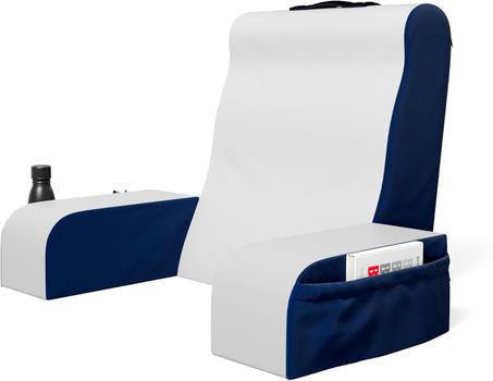 Kolbs - Cojín de lectura de cuña, almohada de espalda para cama, sentado, cojín con brazos para TV, libros, juegos, dormitorio, respaldo (19 pulgadas)