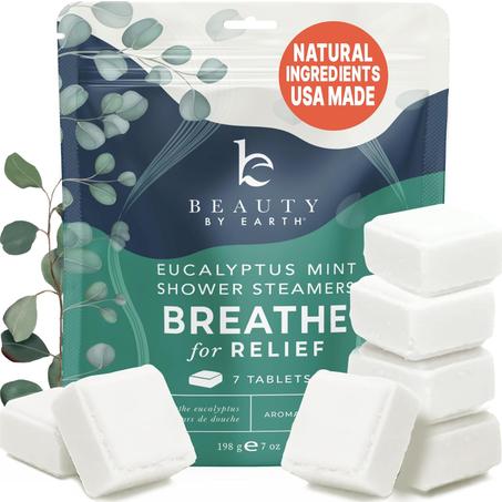 Vaporizadores de ducha para aromaterapia, fabricados en Estados Unidos con ingredientes naturales y aceite esencial de eucalipto, bombas de ducha grandes, regalos de spa de relajación para mu