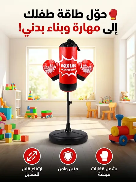 طقم الملاكمة الاحترافي للاطفال