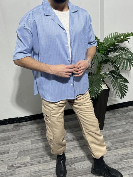 قميص مقلم اوڤرسايز