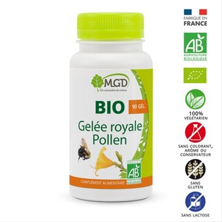 MGD GELEE ROYALE ET POLLEN BIO 90 GELULES