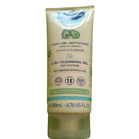 MUSTELA 2 EN 1 GEL NETTOYANT 200ML
