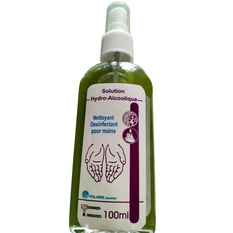 SOLUTION HYDROALCOOLIQUE DESINFACTANT POUR MAINS 100 ML