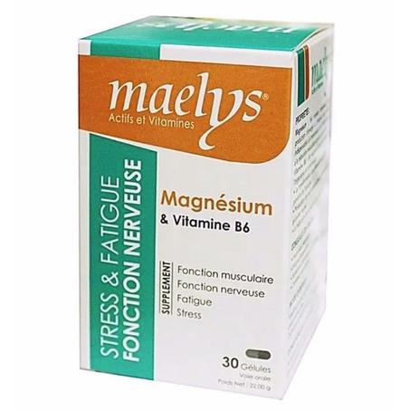 MAELYS MAGNÉSIUM & VITAMINE B6 30 GÉLULES